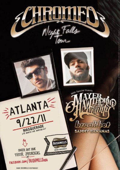 Win Tickets for Chromeo and Mayer Hawthorne at Masquerade, September 22 Win Tickets for Chromeo and Mayer Hawthorne at Masquerade, September 22
