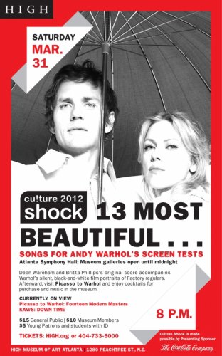 Live Review: Dean & Britta, 13 Most Beautiful Songs for Andy Warhol’s Screen Tests at Atlanta Symphony Hall, March 31 Live Review: Dean & Britta, 13 Most Beautiful Songs for Andy Warhol’s Screen Tests at Atlanta Symphony Hall, March 31