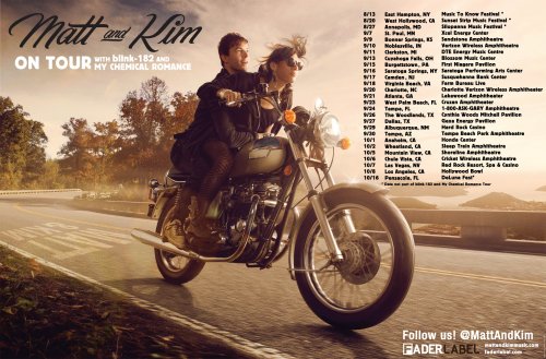 Win a Pair of Tickets to Matt & Kim with Blink-182 at Lakewood on Wednesday, September 21! Win a Pair of Tickets to Matt & Kim with Blink-182 at Lakewood on Wednesday, September 21!