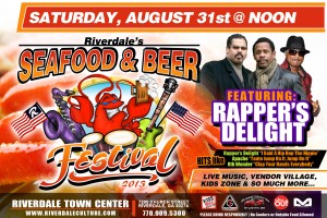 Riverdale’s Seafood & Beer Festival at the Riverdale Town Center 8/31 Riverdale’s Seafood & Beer Festival at the Riverdale Town Center 8/31