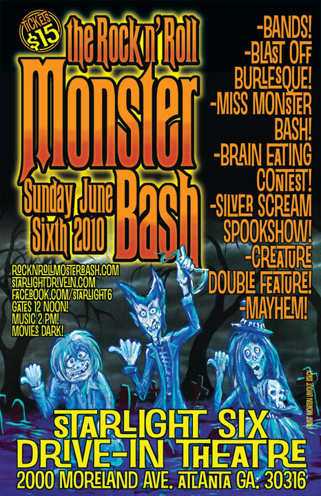 Freak Out at the Rock ‘N’ Roll Monster Bash at Starlight Six Drive-In – Sunday, June 6! Freak Out at the Rock ‘N’ Roll Monster Bash at Starlight Six Drive-In – Sunday, June 6!