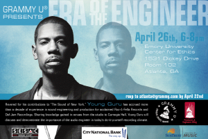 GRAMMY U presents: Era of the Engineer tour with Young Guru, Apr 26 GRAMMY U presents: Era of the Engineer tour with Young Guru, Apr 26