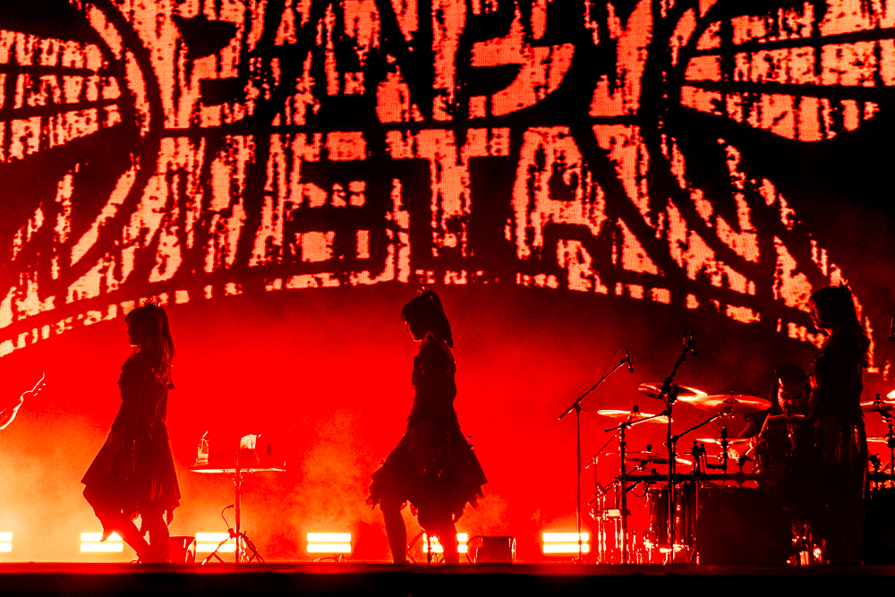 BABYMETAL performing at Ameris Bank Amphitheatre