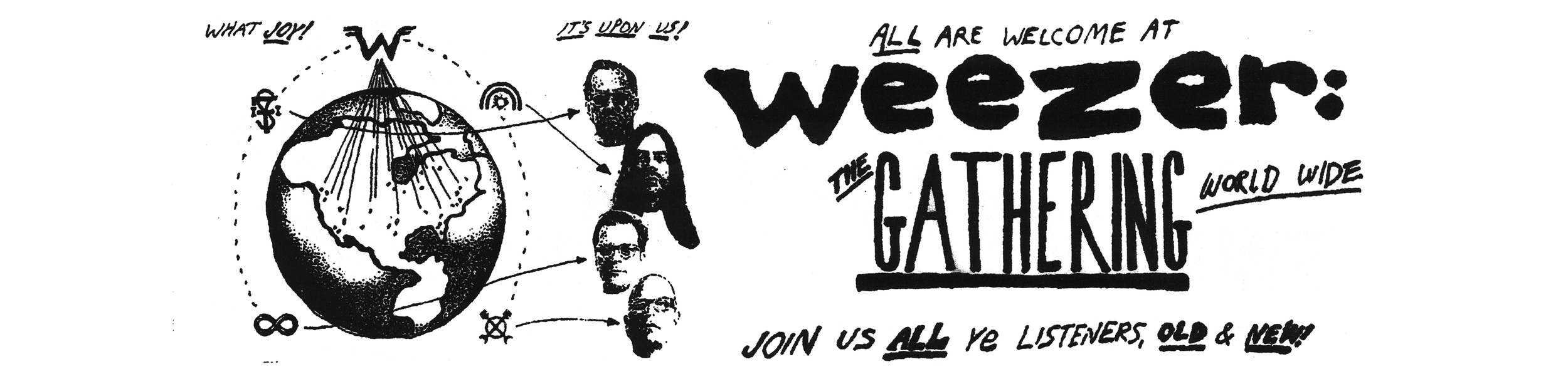 Weezer The Gathering tour artwork for Atlanta at State Farm Arena