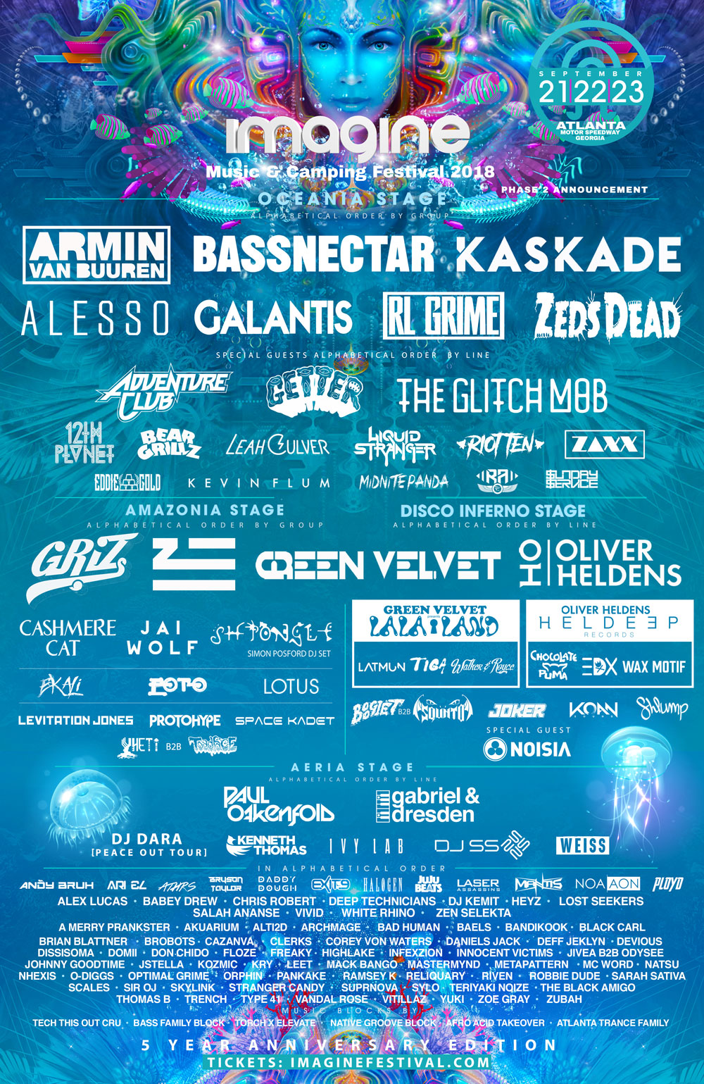 Imagine Music Festival 2018 Schedule Line Up