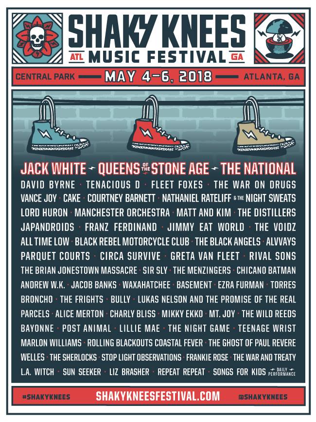 The 2018 Shaky Knees Lineup is OUT!