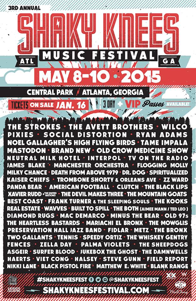 Shaky Knees Lineup