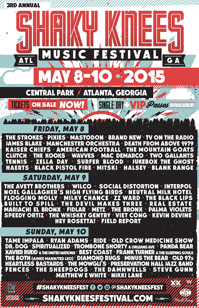 Shaky Knees Schedule